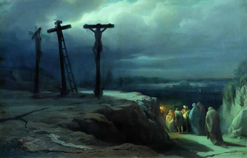 Vasily Vereshchagin The night of Golgatha Spain oil painting art